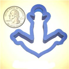 Miniature Anchor Plastic Hand Made Cookie Cutter 2.1in.