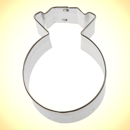 Metallic Cookie Cutter Wedding Ring 3In.
