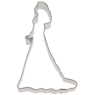 Metallic Cookie Cutter Bride - Princess 5.25 In.