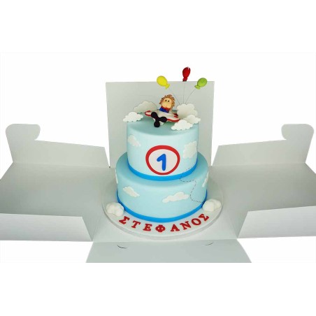 High Quality Tall cake SuperBox - White. Size: 25,4 X 22,86cm approx.