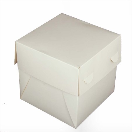 Λευκό Κουτί Μεταφοράς Τούρτας υψηλής ποιότητας 15,2x15,2xΥ15,2εκ