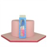 Tricolor Birthday Candle  with Number 4