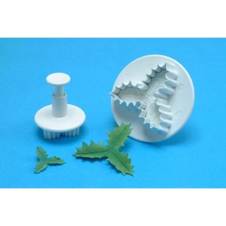 S/M Veined Three Leaf Holly Cutters (Set 2)