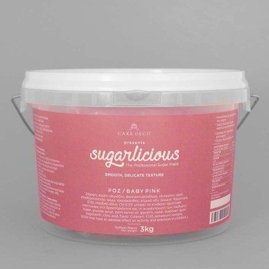 Sugarlicious Sugar Paste ready to Roll Light Pink 3kg.