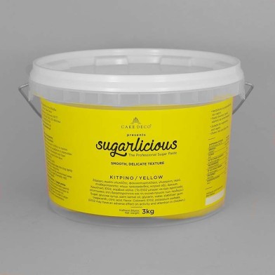 Ζαχαρόπαστα Sugarlicious Κίτρινο 3κ.