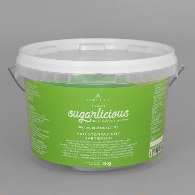 Sugarlicious Sugar Paste ready to Roll Light Green 3kg.