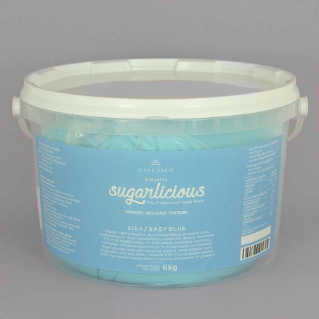 Sugarlicious Sugar Paste ready to Roll Light Blue 6kg.