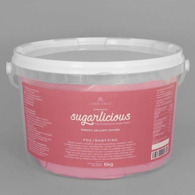 Ζαχαρόπαστα Sugarlicious Ανοιχτό Ροζ 6κ.