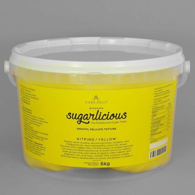 Ζαχαρόπαστα Sugarlicious Κίτρινο 6κ.