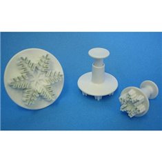 Snowflake Plunger Cutters (Set 3)