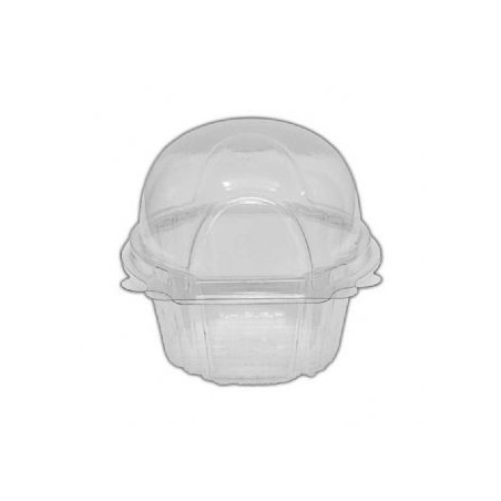 Clear Large Single Muffin Container 5,5x7xH8cm.