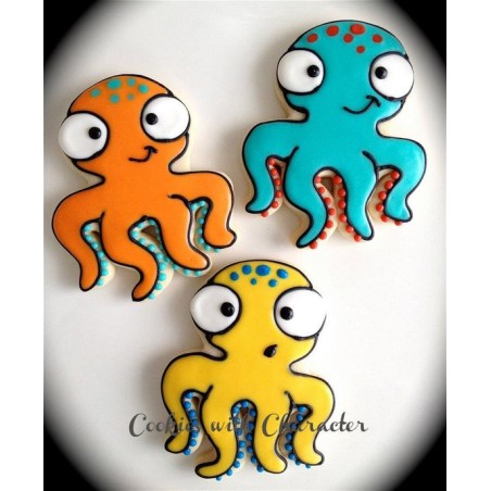 Metallic Cookie Cutter Octopus