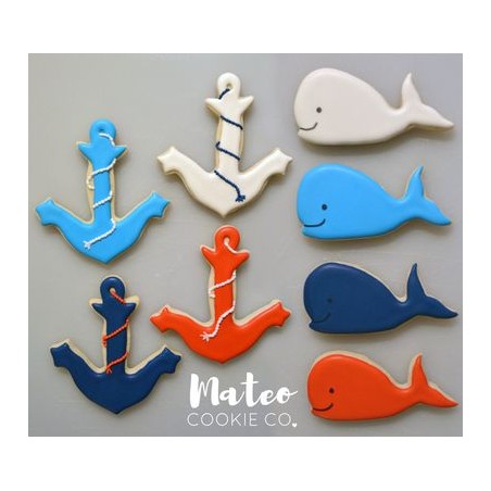Miniature Anchor Plastic Hand Made Cookie Cutter 2.1in.