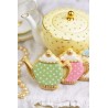 Metallic Cookie Cutter Teapot 3.75 In.