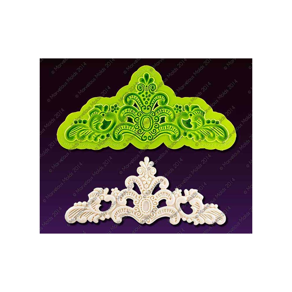 Marvelous Molds Silicone Tiara Crown Mold Edna Cake Decorating Fondant Gum  Paste Icing 