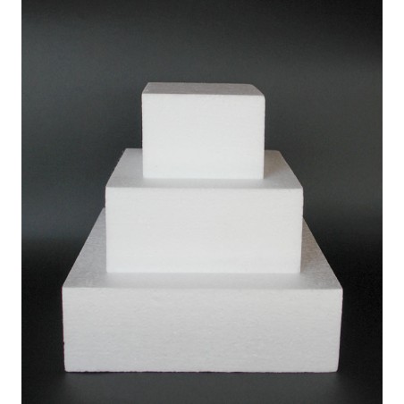 Styrofoam for Dummy cakes - Square 35x35xH07cm