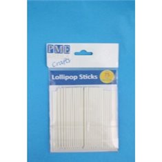 Λευκά Sticks για Pops (9,5εκ, 75τεμ) 