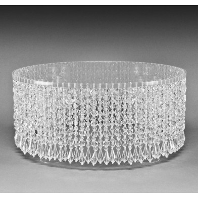 Round LUX Stand with Crystals D35cm