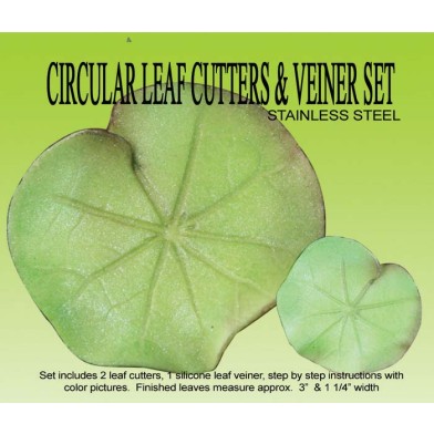 Water Lily Pad Cutter & Veiner Set