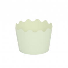 Small Cupcake Cups with anti-stick Baking Sheet D5,7xH4cm. - White - 20pcs
