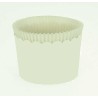 Large Cupcake Cups with anti-stick Baking Sheet D7xH4,5cm. - White - 20pc