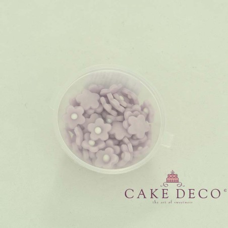 Cake Deco Lila Flowers (50pcs)