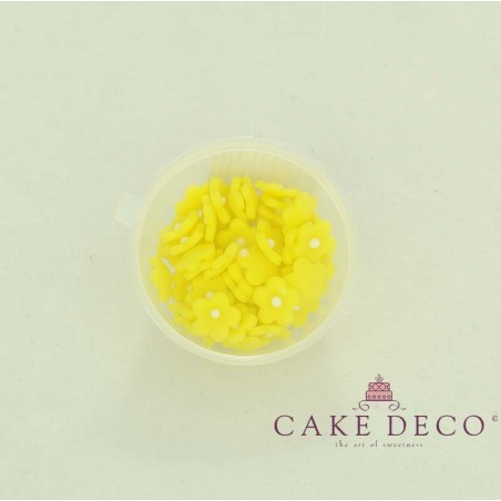 Cake Deco Yellow Flowers (50pcs)