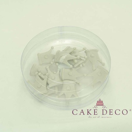 Cake Deco Silver Royal Corona (12pcs)