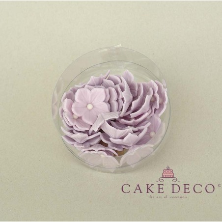 Cake Deco Lila Petunia with white pearl (30pcs)