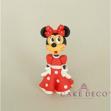 Cake Deco Mouse Girl with red dress (inspired by the disney figure Minnie)