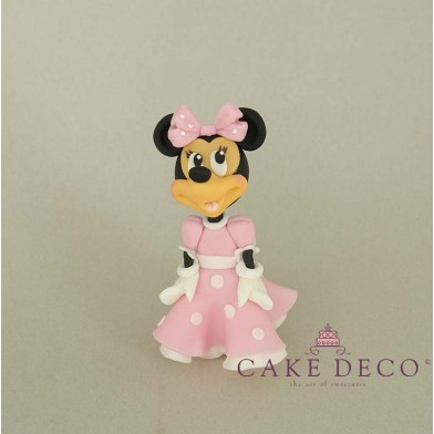 Cake Deco Mouse Girl with babypink dress (inspired by the disney figure Mickey)