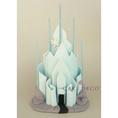 Cake Deco Castel of the princess of the ice (inspired by the Disney cartoon Elsa)