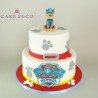 Cake Deco Dog sheriff (inspired by the cartoon figure Paw Patrol)