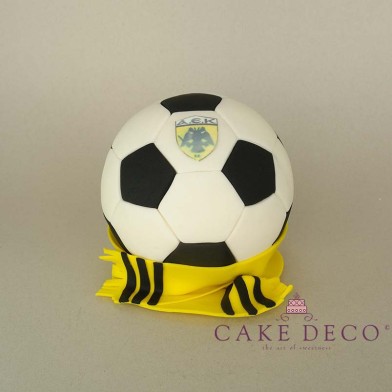 Cake Deco Football and Scarf of the AEK football team 