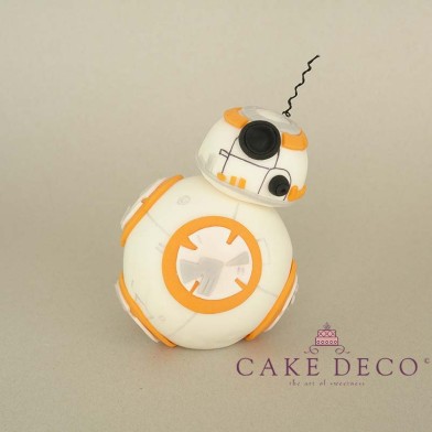 Cake Deco Robot (inspired by the Star Wars Robot BB-8)