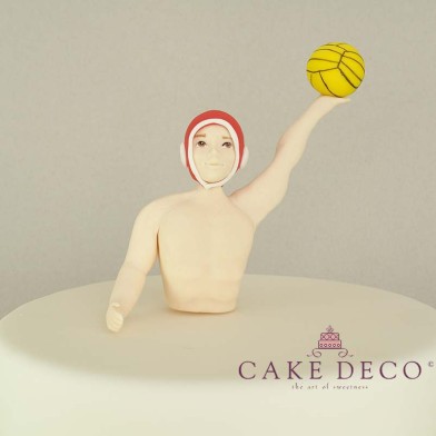 Cake Deco Polo Player with red cap
