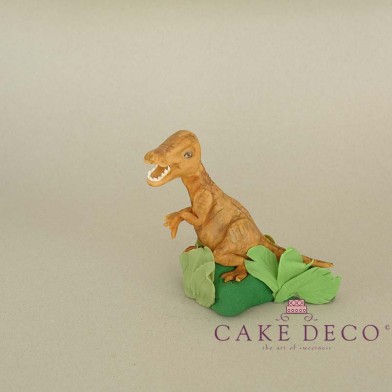 Cake Deco Brown Dinosaur