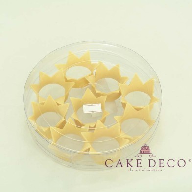 Cake Deco gold Royal Corona (9pcs)