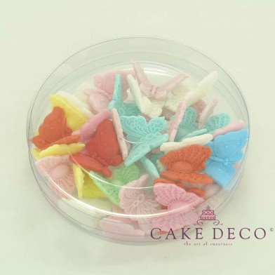 Cake Deco Butterflies in various colors (30pcs)