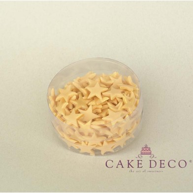 Cake Deco small Gold Stars Diameter 2cm (100pcs)