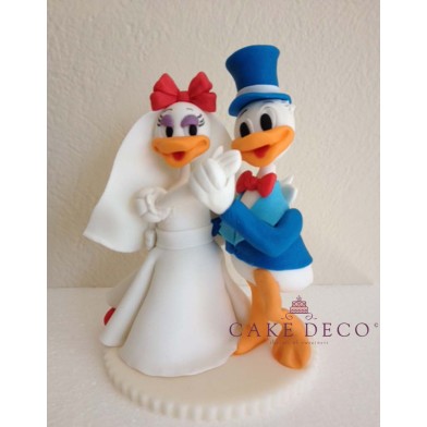 Cake Deco Duck Couple (inspired by the Disney figures Donald and Daisy)