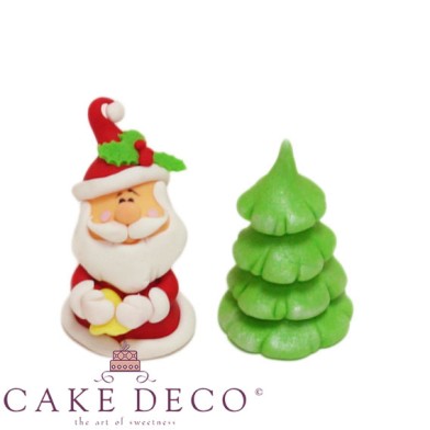 Santa with Xmas tree Set - Modeling figure