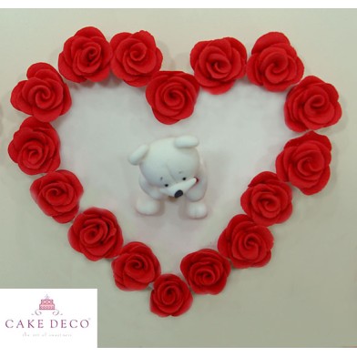 Rose Bear Heart Plaquette