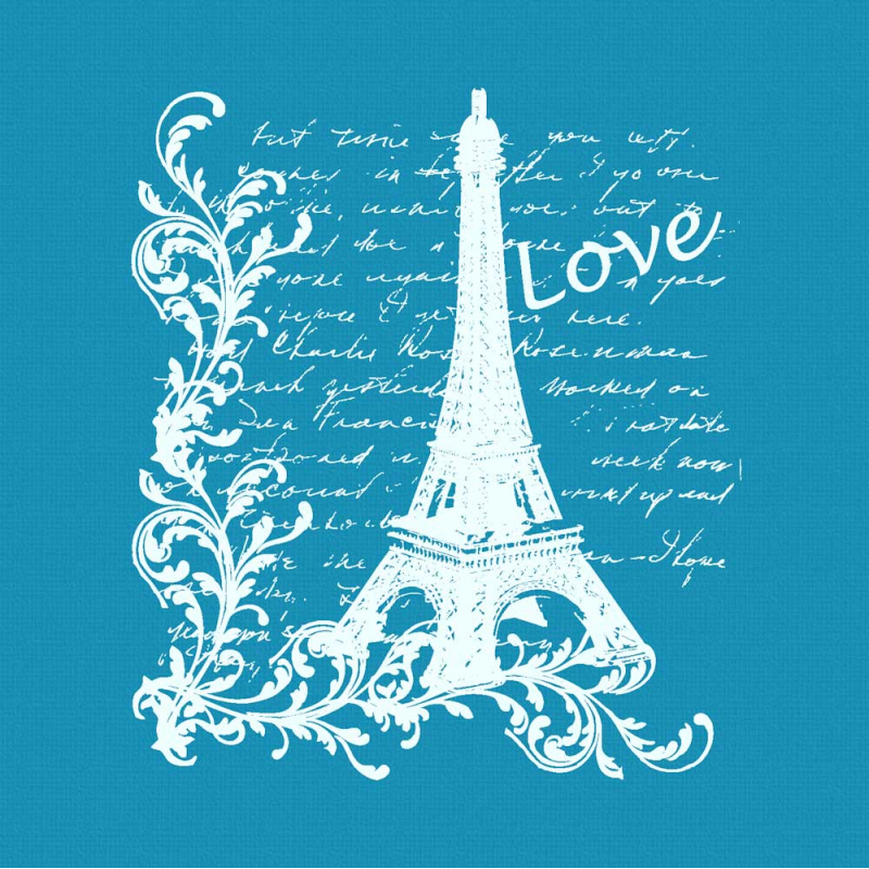 Paris Painting Small Mesh Stencil