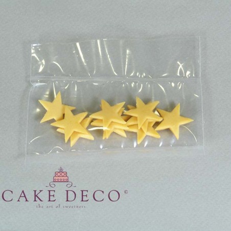 Cake Deco Small Gold Stars Diameter 2cm (10pcs)