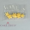 Cake Deco Small Gold Stars Diameter 2cm (10pcs)