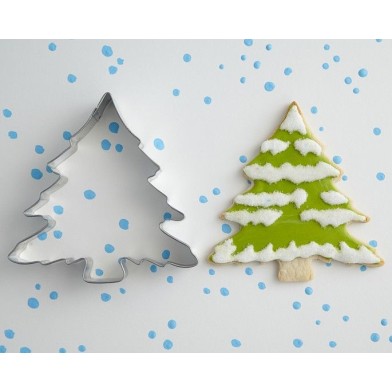 Metallic Cookie Cutter Christmas Tree
