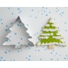 Metallic Cookie Cutter Christmas Tree