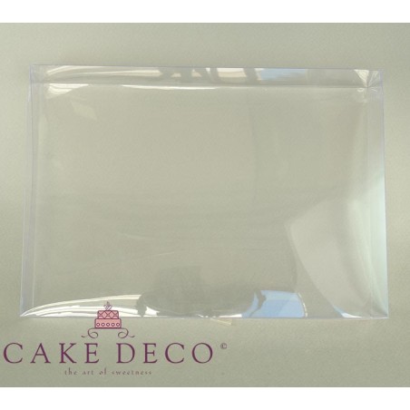 Clear Plastic Box for Cookies & Plaquettes 21x14xH2cm.