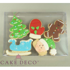 Clear Plastic Box for Cookies & Plaquettes 23,8x16,7xY4cm.